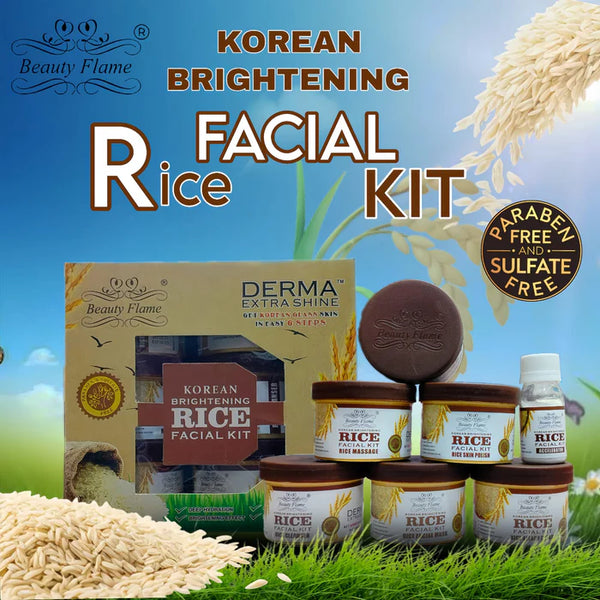 Beauty Flame Korean Rice Facial Kit – 6 Step