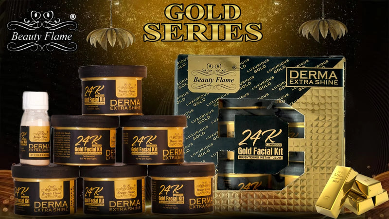 Beauty Flame 24k Gold Facial 6 Step Kit