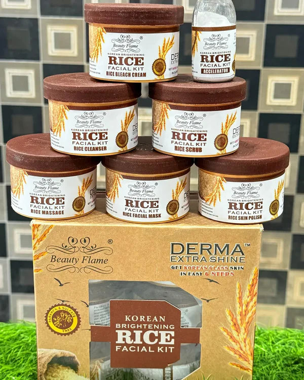 Beauty Flame Korean Rice Facial Kit – 6 Step